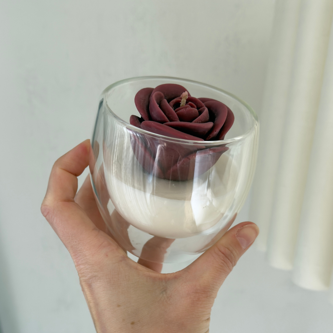 Blush Rose in Double Glassed Jar