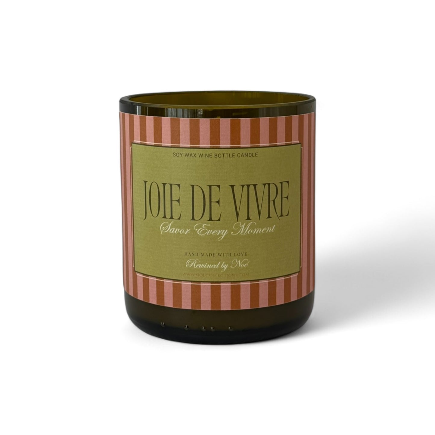 Joie de Vivre – Upcycled Wine Bottle Scented Candle - Rewined by Noé