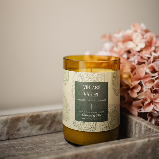 Vintage Vallore – Upcycled Wine Bottle Scented Candle - Rewined by Noé