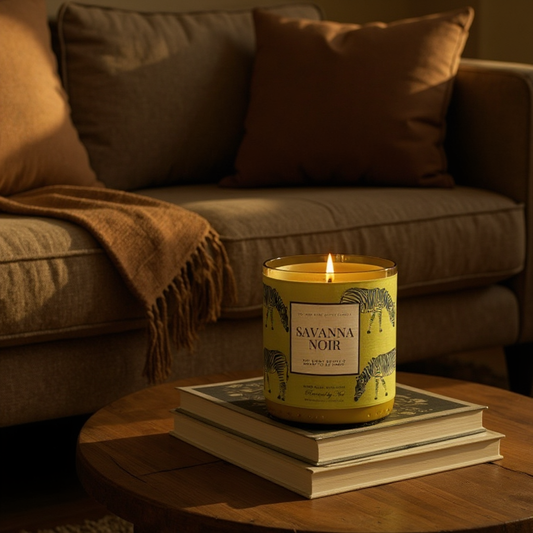 Savannah Noir – Upcycled Wine Bottle Scented Candle - Rewined by Noé