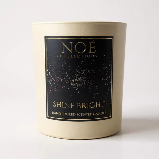 Luxe geurkaars Shine Bright , handgemaakt van sojawas